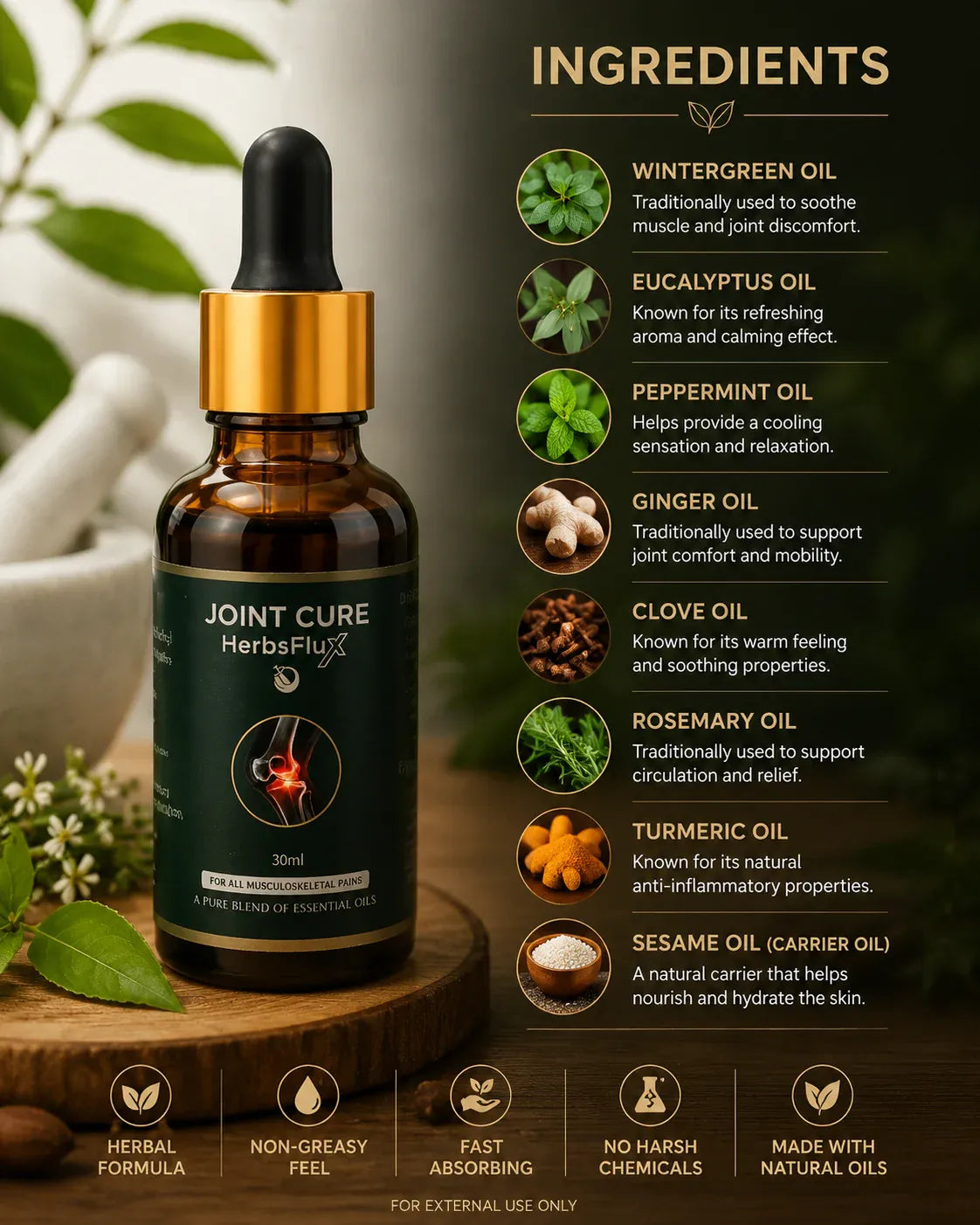 Joint Cure Herbs Flux |  Ghutno, Jorron ,Kamar aur Gardan ke Dard ka Behtreen Ilaaj | 1% bi milawat ni h